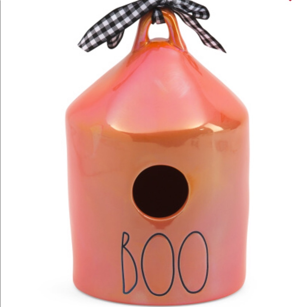 RAE DUNN Luster BOO Halloween Birdhouse NIB
